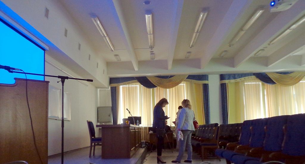Подготовка к началу медконференции в Львове